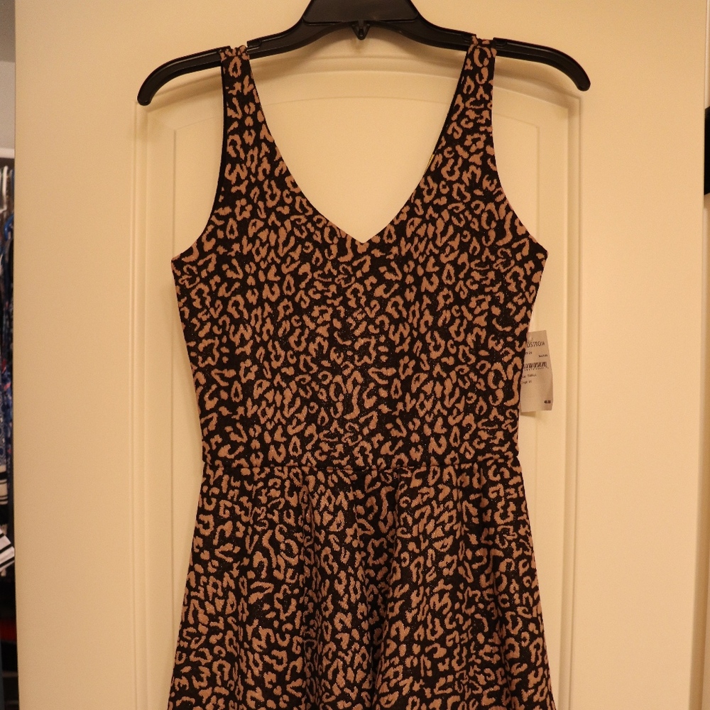 Dee Elle Printed A Line Skater Dress